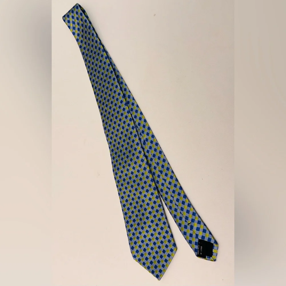 Talbots Blue and Green Checkered Kids Tie